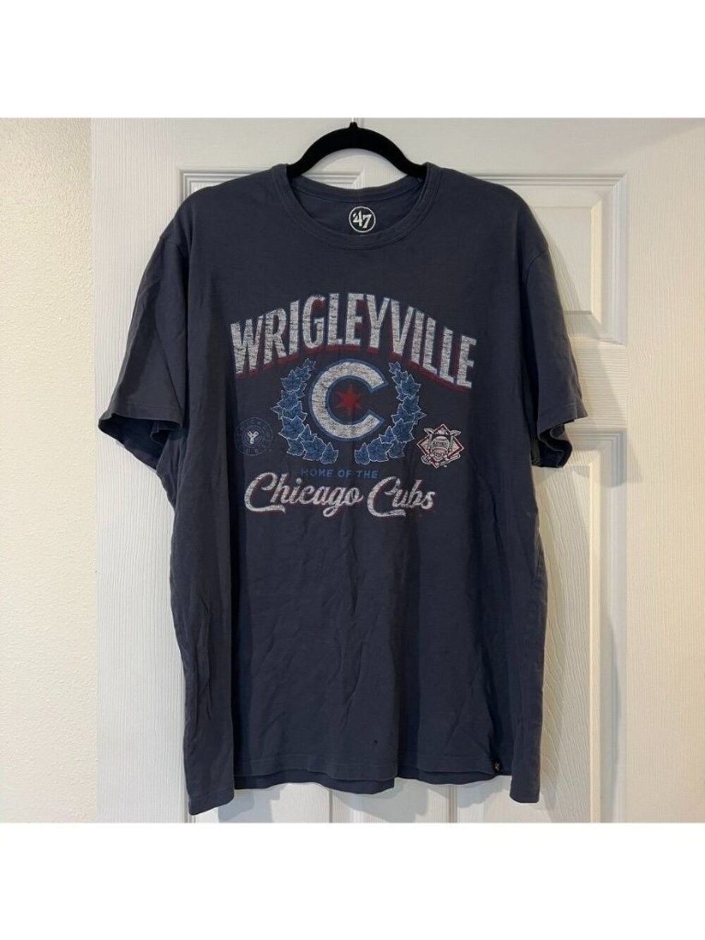 47 Brand MLB Chicago Cubs Wrigleyville Crewneck T Shirt Size XL